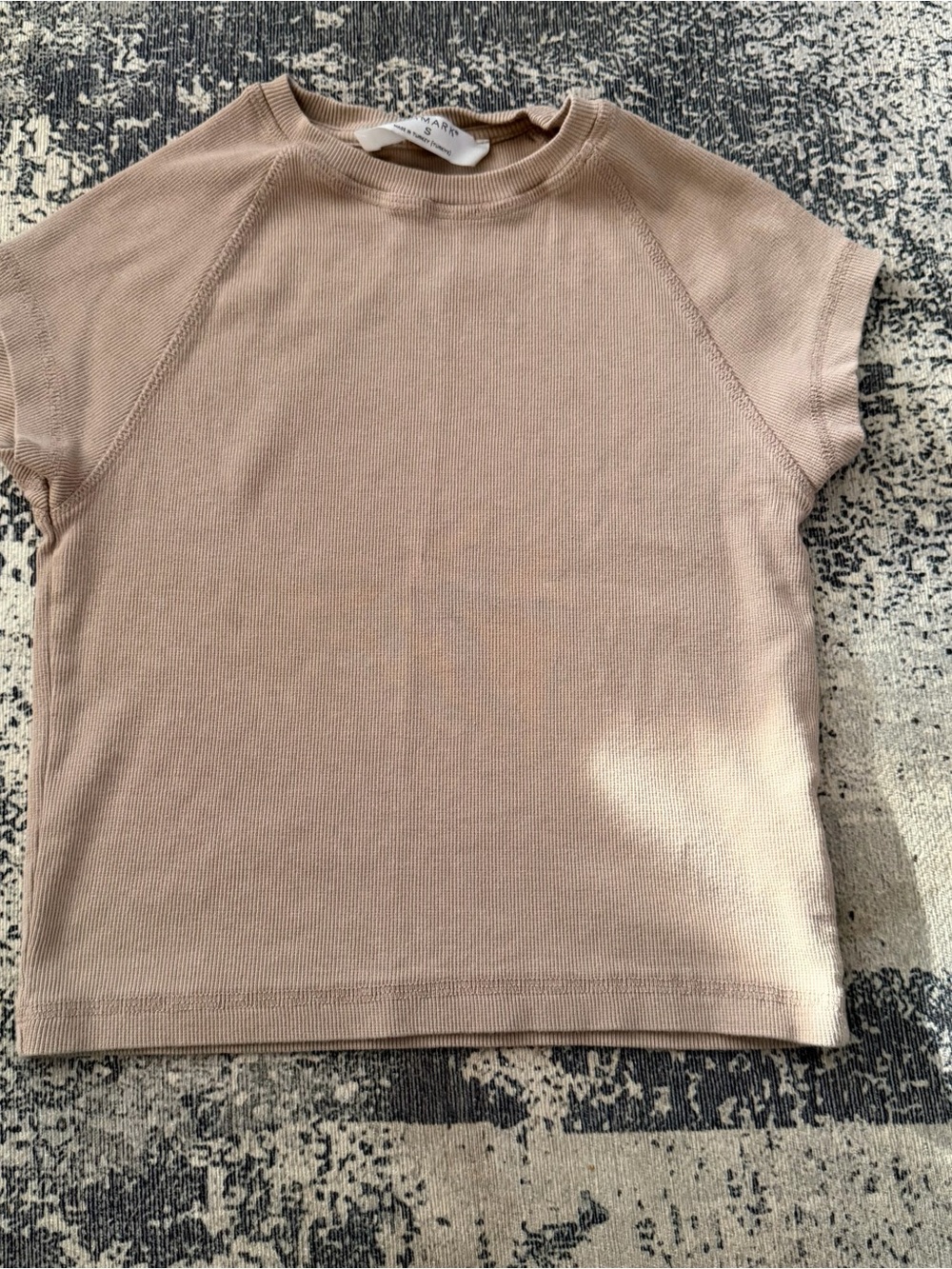 Primark Short Sleeve Knit Top - Beige